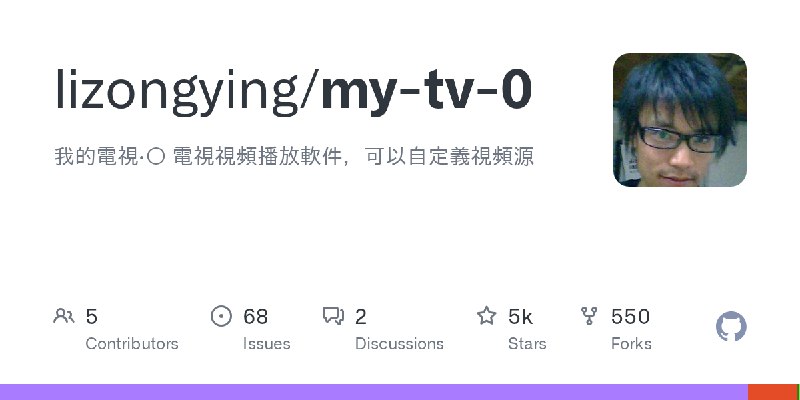 GitHub - lizongying/my-tv-0: 我的電視·〇 電視視頻播放軟件，可以自定義視頻源