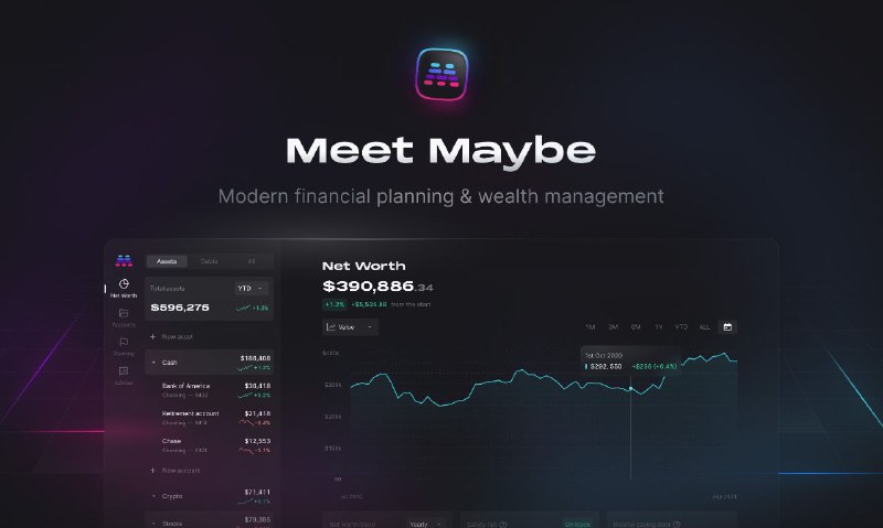 #GitHub #工具💵 Maybe - 一个开源的个人理财和财富管理工具▎项目功能