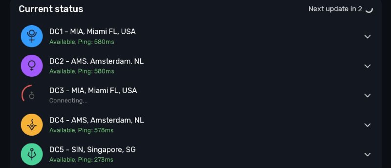 #网站 #Telegram🐙 OC Status - 实时检查 Telegram 数据中心情况▎网站功能