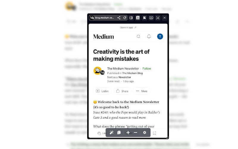 #插件 #工具📺 PeekFocus - 在不打开新标签页的情况下查看链接内容▎插件平台