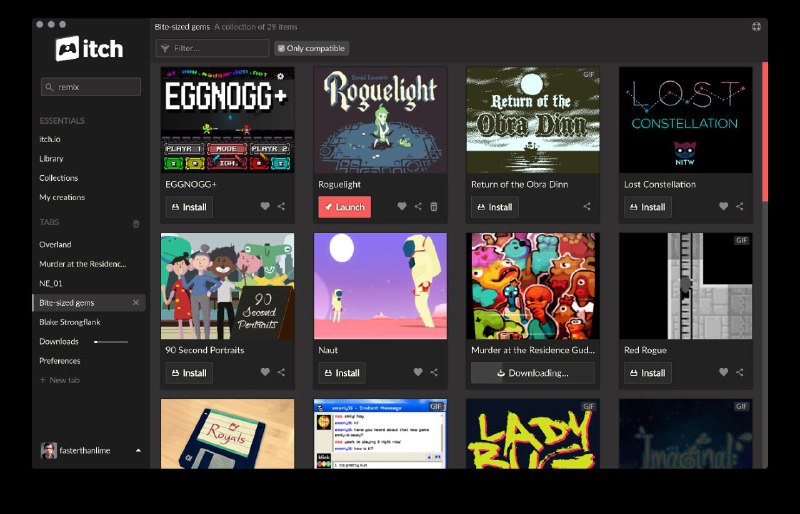📂 #开源 #软件 #游戏🎮 itch▎软件功能