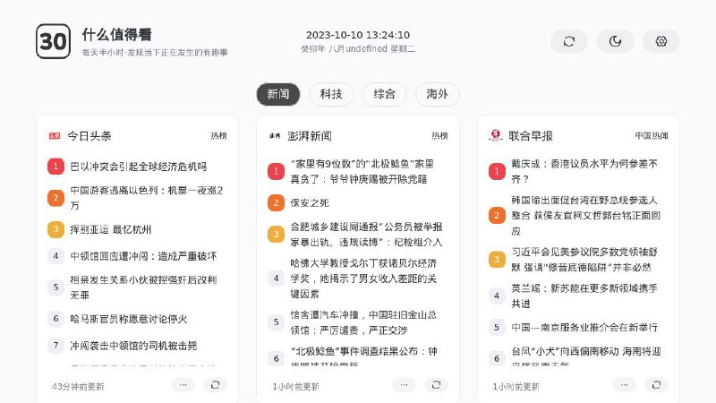 #网站📰 什么值得看▎网站功能