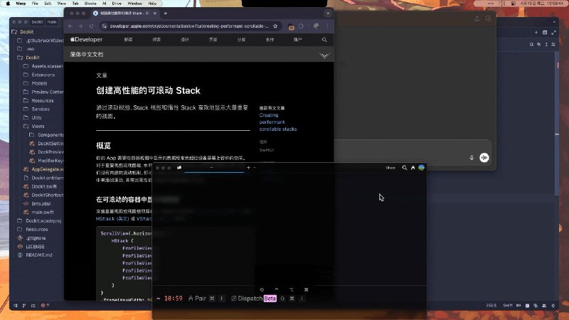 #软件 #工具 #开源🪟 Dockit - 轻量级 macOS 窗口管理工具▎软件平台