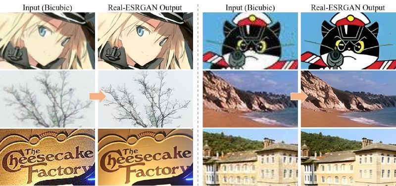 ✨ Real ESRGAN - 实用的图像/视频超分辨率工具GitHub   ｜   中文文档一个开源图像/视频超分辨率工具，用于增强和恢复图像和视频的质量