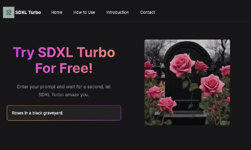 #网站 #AI🎨 SDXL Turbo - 在线免费使用 SDXL Turbo▎网站功能