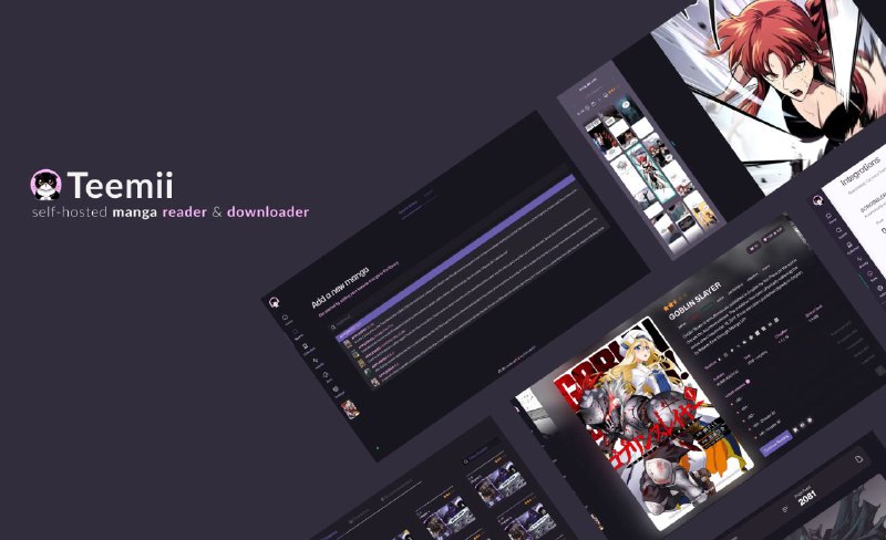 #GitHub #漫画 #工具🐈 Teemii - 一个多功能、自托管的漫画阅读器和管理器▎项目功能