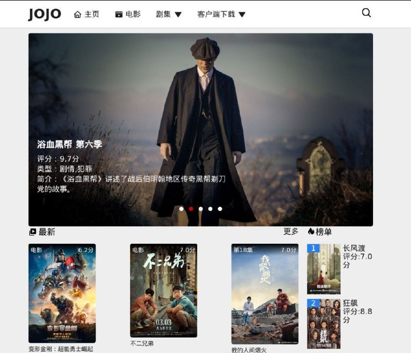 📺 JOJO⚙ 网站介绍