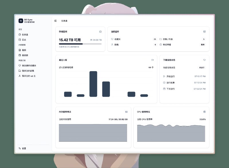 ⭐️ #软件 #开源 #工具👾 bili-sync - 专为 NAS 用户编写的哔哩哔哩同步工具▎软件平台