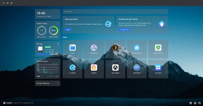 #GitHub #系统🎲 CasaOS - 一个简单、易用、优雅的开源个人云系统▎项目功能