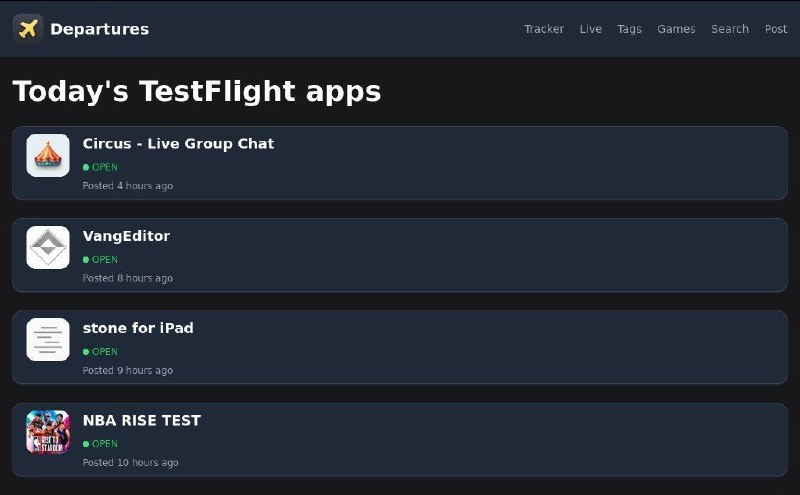 ✈️ Departures⚙ 网站介绍
