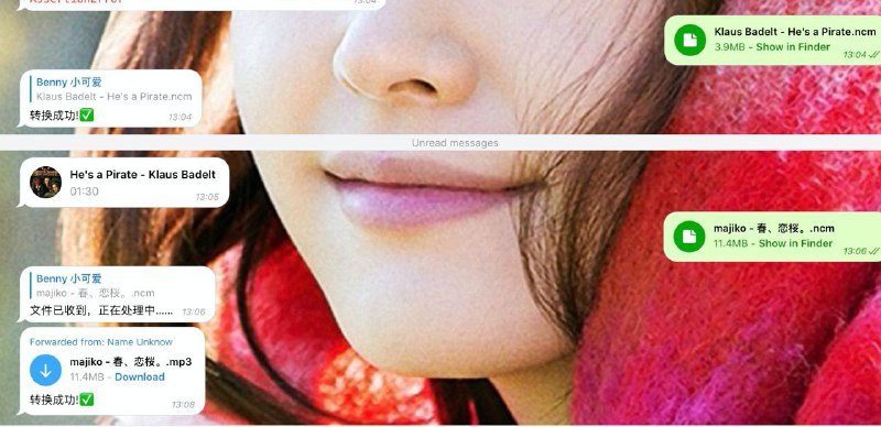 #Bot #Telegram #音乐 #开源🐿️ NCMBot - 一个能把网易云音乐 ncm 格式转为 flac 的 Bot▎机器人功能