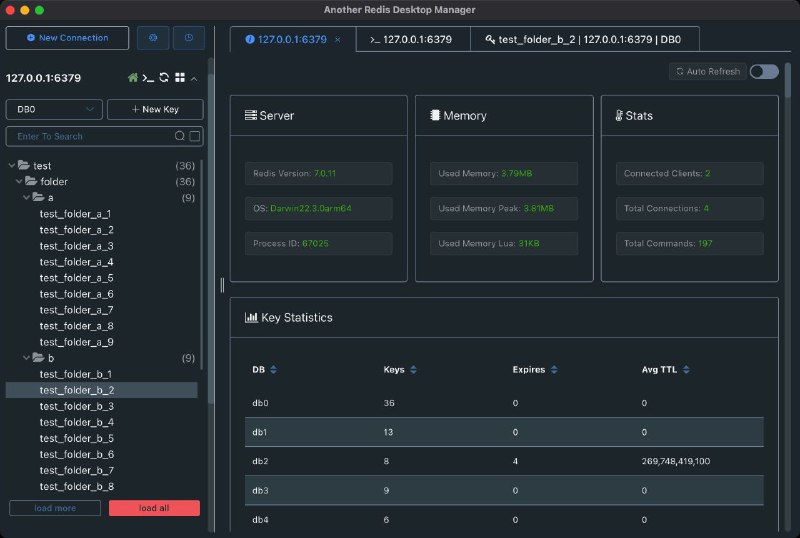 #软件 #工具 #开源🎈 Another Redis Desktop Manager - 强大的 Redis 桌面管理客户端▎软件功能