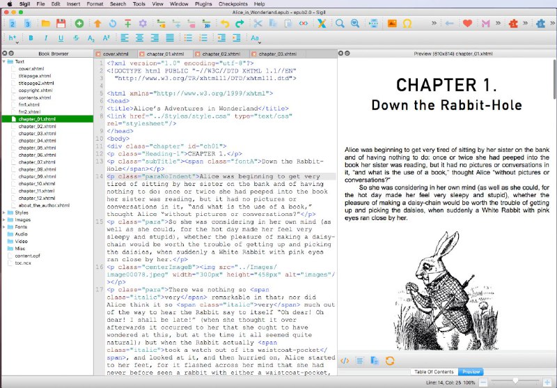 #软件 #工具 #开源 #电子书📔 Sigil - 开源跨平台 EPUB 电子书编辑器▎软件功能
