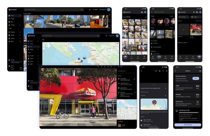 #软件 #备份 #开源🦾 Immich - 高性能照片视频自托管解决方案▎软件功能