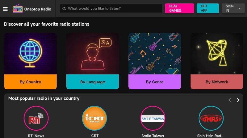 #网站 #趣站📻 OneStop Radio - 在线收听世界广播电台▎网站功能