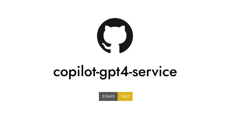 #GitHub #ChatGPT #AI🤖 Copilot GPT4 Service - 将 Github Copilot 转换为 ChatGPT▎项目功能