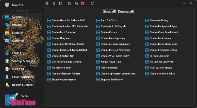 #软件 #工具 #开源🪟 WinTune - 开源 Windows 系统优化工具▎软件平台