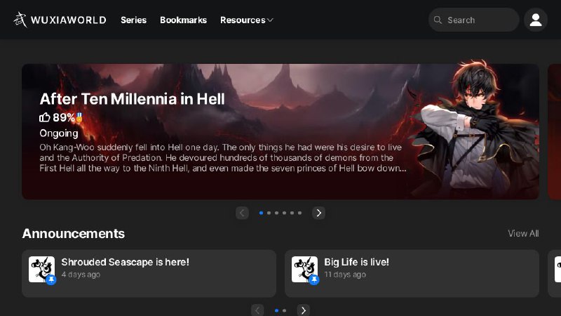📂 #网站 #小说🥷 Wuxiaworld▎网站功能
