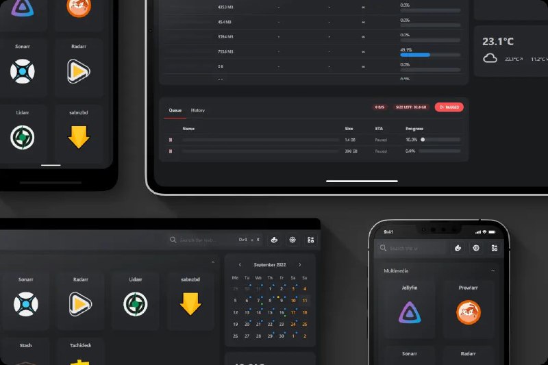 #GitHub #工具🎛 Homarr - 时尚现代化应用和服务器仪表盘▎项目功能