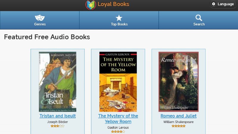 📖 Loyal Books - 免费原版有声读物收听下载一个提供免费有声书和电子书下载的网站