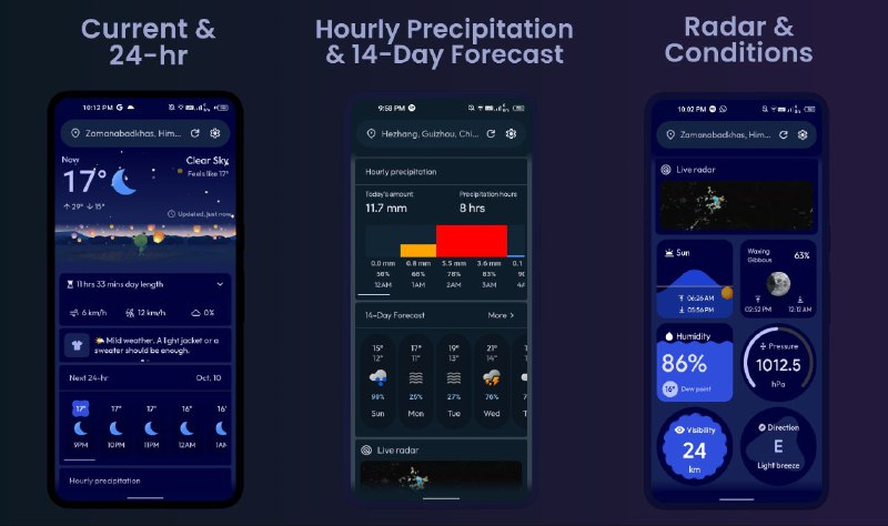#软件 #工具 #开源🌤️ WeatherMaster - 开源 Android 天气应用▎软件功能