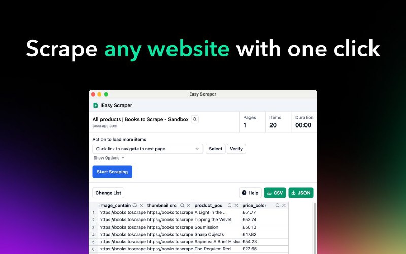 #插件 #工具 #辅助🕷 Easy Scraper - 免费易用的网络爬虫工具▎插件功能