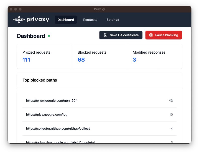 #软件 #工具 #开源🪫 Privaxy - 一款开源的跨平台广告拦截工具▎软件功能