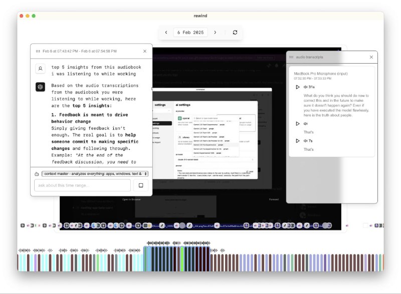 #软件 #工具 #开源ℹ️ screenpipe - 多模态 AI 桌面助手▎软件平台
