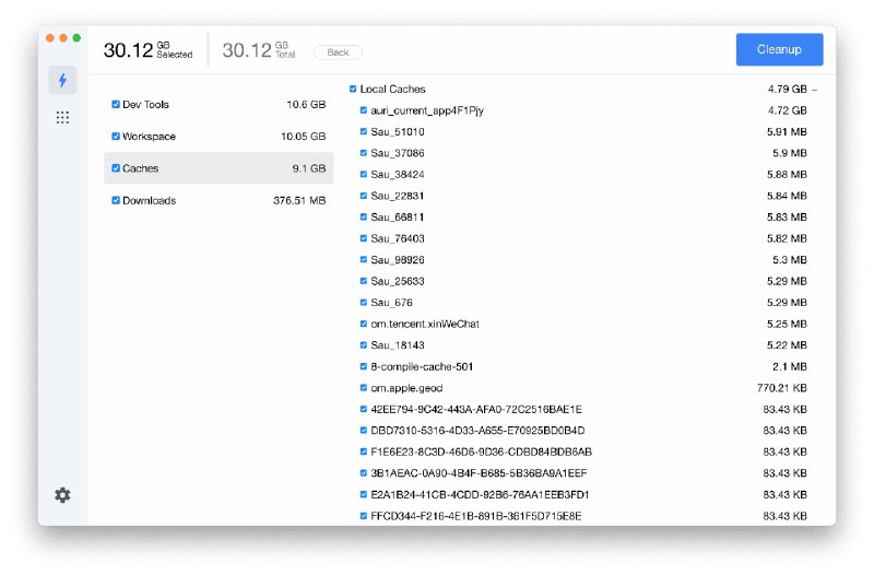 ⭐️ #软件 #工具😄 PrettyClean - 轻量级 macOS 磁盘清理工具▎软件平台