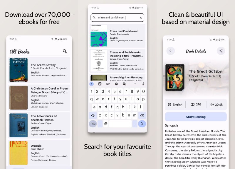 #软件 #电子书 #开源📚 Myne - 一款开源的电子书阅读和图书下载▎软件功能