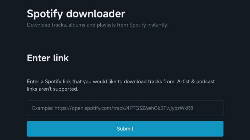 #网站 #音乐 #解析🎧 Spotify downloader - Spotify 音乐下载器▎网站功能