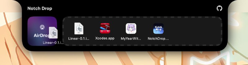 #软件 #工具 #传输 #开源📑 NotchDrop - 将 MacBook 刘海变成一个方便的文件传输区域▎软件功能