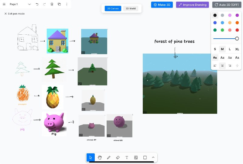 #GitHub #AI #工具🏠 Vibe Draw - 手绘草图转 3D 建模工具▎项目介绍