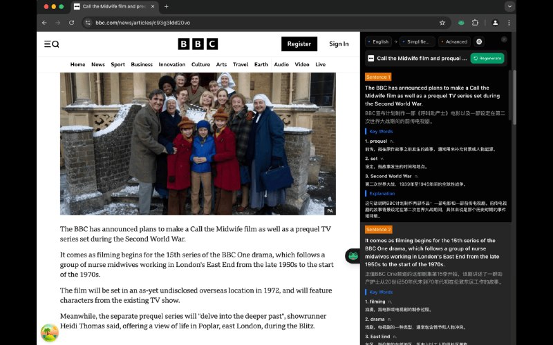 ⭐️ #插件 #翻译 #开源🐸 陪读蛙 - AI 驱动的浏览器沉浸式翻译插件▎插件平台