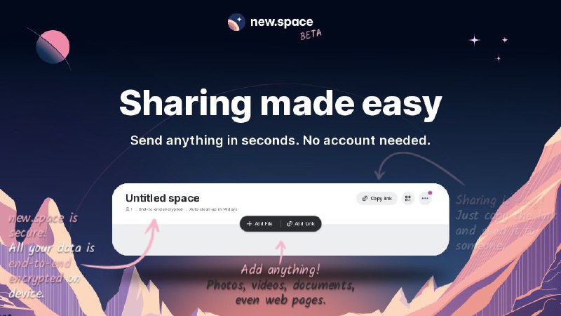 #网站 #传输 #工具🪐 new.space▎网站功能