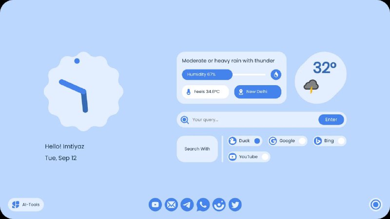 #插件 #开源 #浏览器🖥 Material You NewTab - 简单的 Material You 新标签页▎插件功能