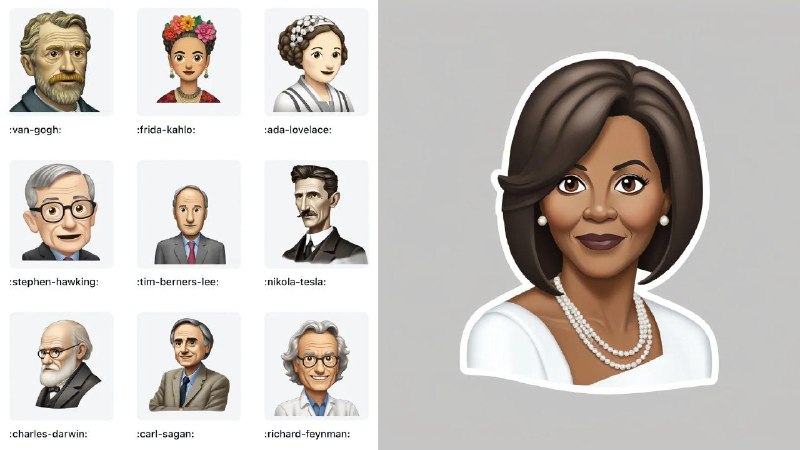 📂 #开源 #网站 #AI #emoji😲 AI Emojis▎网站功能