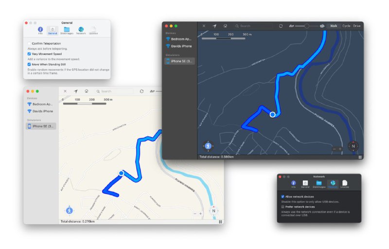 #软件 #工具 #辅助 #开源🗺 LocationSimulator - 一款 mac 上的虚拟定位工具▎软件功能