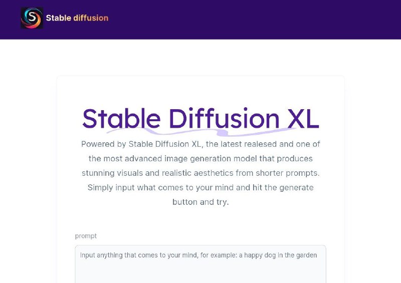 📂 #网站 #AI🔮 Stable Diffusion AI Generator Online▎网站功能