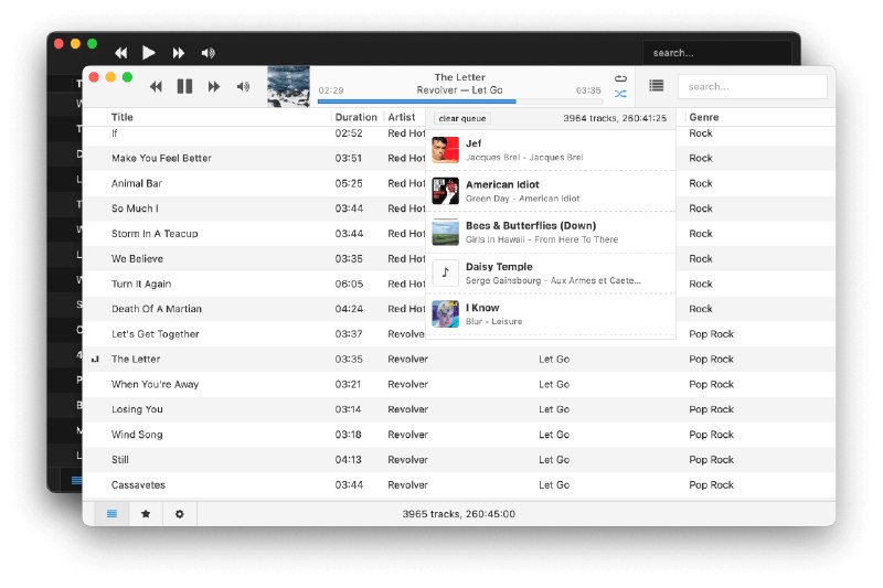 ⭐️ #软件 #音乐 #开源🎵 Museeks - 简单干净的跨平台音乐播放器▎软件平台