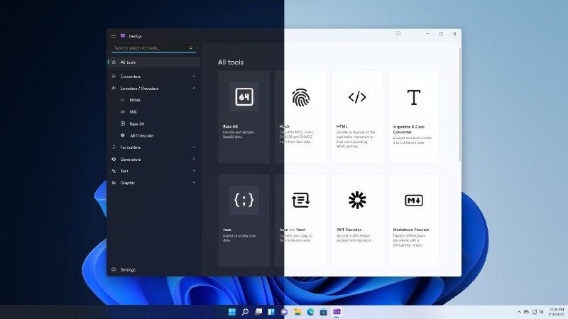 📂 #开源 #软件 #工具🟣 DevToys▎软件功能