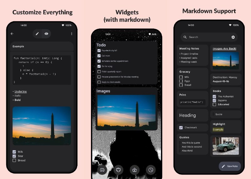 #软件 #笔记 #开源✏️ Easy Notes - 开源美观 Android 笔记应用▎软件功能