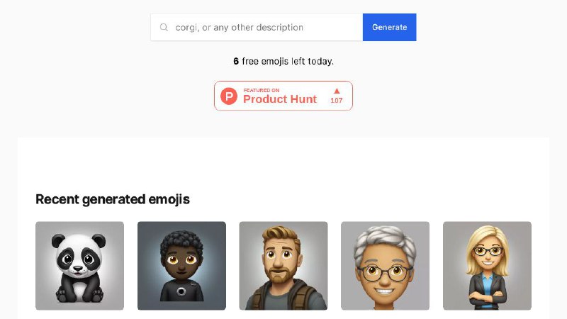 #网站 #趣站 #AI🙂 AI Emoji Generator - 在线 AI 生成 Emoji 表情▎网站功能