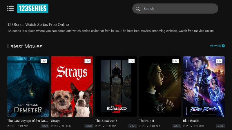 📂 #网站 #影视📺 123Series▎网站功能