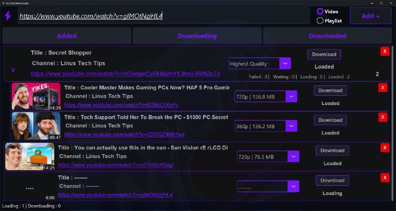 #软件 #解析 #开源🎬 PyTube Downloader - 开源易用的 YouTube 下载工具▎软件功能