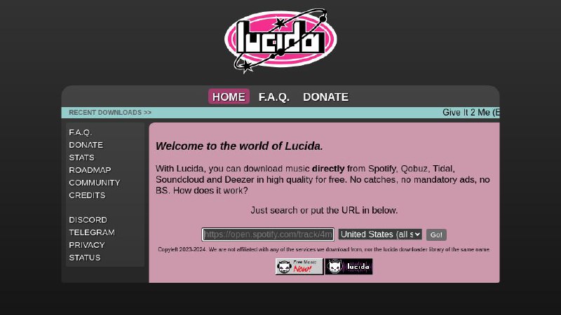 #网站 #音乐 #解析🎶 Lucida - 高质量流媒体音乐解析下载网站▎网站功能