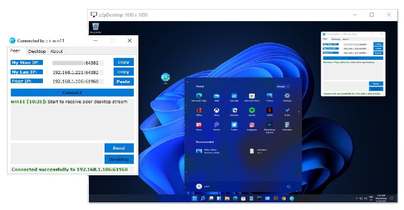 #软件 #工具 #开源📱 P2P Remote Desktop - 基于 P2P 的远程桌面 ▎软件平台