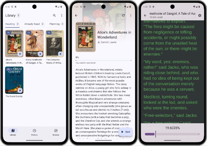 #软件 #开源 #电子书 #阅读器📖 Book's Story - 开源 Material3 电子书阅读器 ▎软件功能