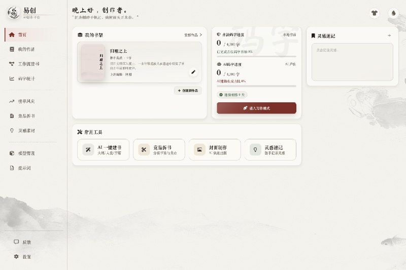 ⭐️ #软件 #小说📚 易创 - 纯本地、开源的 AI 网文写作软件🗂 软件平台