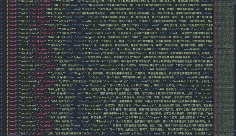 #GitHub #外语 #资料📖 DictionaryByGPT4 - 由 GPT4 生成涵盖 8000 高频词汇的中英词典▎项目功能